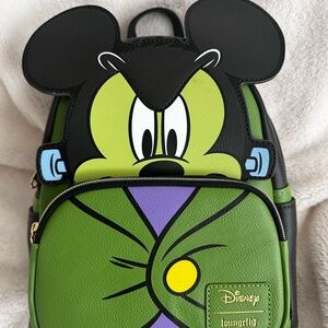 Disney Mickey Mouse Frankenstein Loungefly Backpack (Glow in the Dark): NWT